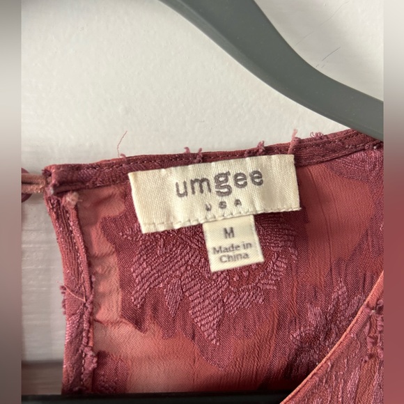 Boutique Dark Mauve Floral Dress - Picture 4 of 5